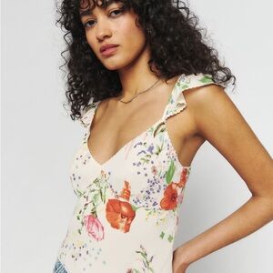 Reformation Belinda Top in Etude | Size 2